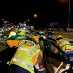 Los miembros de emergencias en un momento del rescate. Foto: Twitter Emergencias Madrid