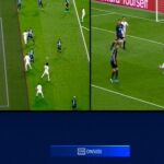 La imagen del VAR que confirma que el gol de Sergio Ramos al Brujas es legal