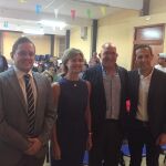 Isabel García Tejerina junto a Jesús Julio Carnero, Conrado Íscar y Carlos Martínez
