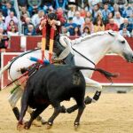 Diego Ventura, con Dólar, pone un par a dos manos sin cabezada en Albacete. Foto: Alcolea