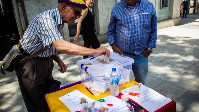 En el distrito de Vallecas, en junio del año pasado, también se realizó una consulta para elegir entre monarquía y república