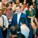 Felipe VI inauguró ayer en Valencia el Congreso Internacional de Matemática Industrial y Aplicada. Foto: Kike Taberner