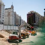 Obras remodelación de Plaza de España