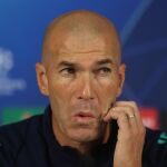Zidane, en la conferencia de prensa en Estambul
