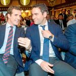 Pablo Casado junto a Teodoro García Egea
