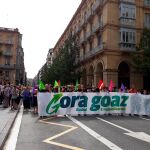 Manifestación en San Sebastián convocada por EH Bildu a favor de "república vasca libre"/Ep