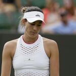Garbiñe, en una de sus derrotas en primera ronda de esta temporada