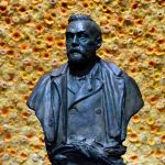 El busto de Alfred Nobel/ AP