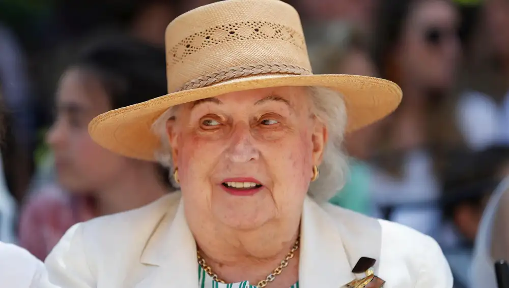 La Infanta Pilar de Borbón, el “día de la Familia”, organizado por la fundación Nuevo Futuro, en junio , en Madrid