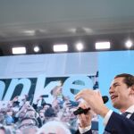 El conservador Kurz tras conocer los resultados/EFE