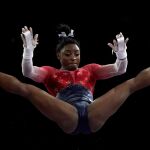 La gimnasta estadounidense Simone Biles