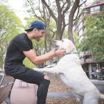 «Nou es muy activo, siempre está feliz y es de buen comer, como su dueño», dice Turull. Foto: Miquel González/shooting