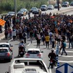 En la imagen, una de las protestas por la sentencia en la Ronda Litoral