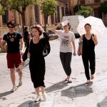Turistas japoneses por Sevilla / Foto: Manuel Olmedo