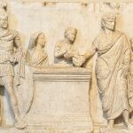 Uno de los paneles del altar de Domicio Ahenobarbo, que representa el primer censo militar documentado hasta la época