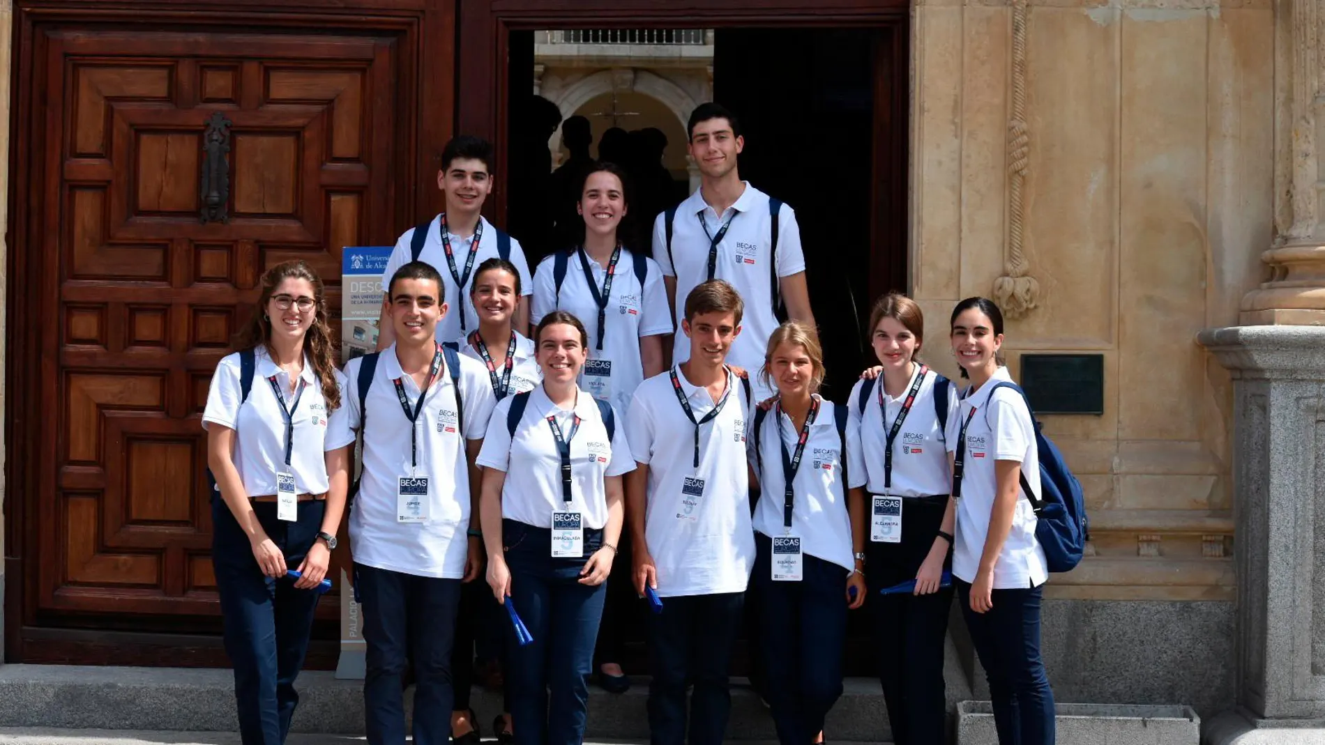 Algunos de los estudiantes seleccionados en el Programa Becas Europa