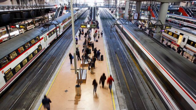 Estación de Cercanías de Puerta de Atocha, en Madrid. (Foto: Luis Díaz)