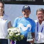 Carapaz, en el podio de la Vuelta a Burgos