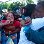 Familiares de las víctimas en la cará de Altamirá, en Brasil