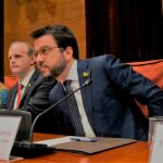 El vicepresidente de la Generalitat y conseller de Economía, Pere Aragonès