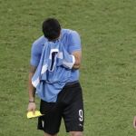 Luis Suárez falló el penalti de Uruguay