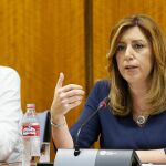 Mario Jiménez y Susana Díaz / Foto: Efe