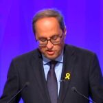 Torra durante su comparecencia