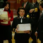 Una funcionaria del Congreso de los Diputados