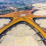 Imagen aérea del nuevo aeropuerto de Pekín