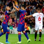 Luis Suárez y Arturo Vidal anotaron un gol cada uno ante el Sevilla