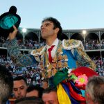 José Tomás salió por la Puerta Grande. Foto: Efe