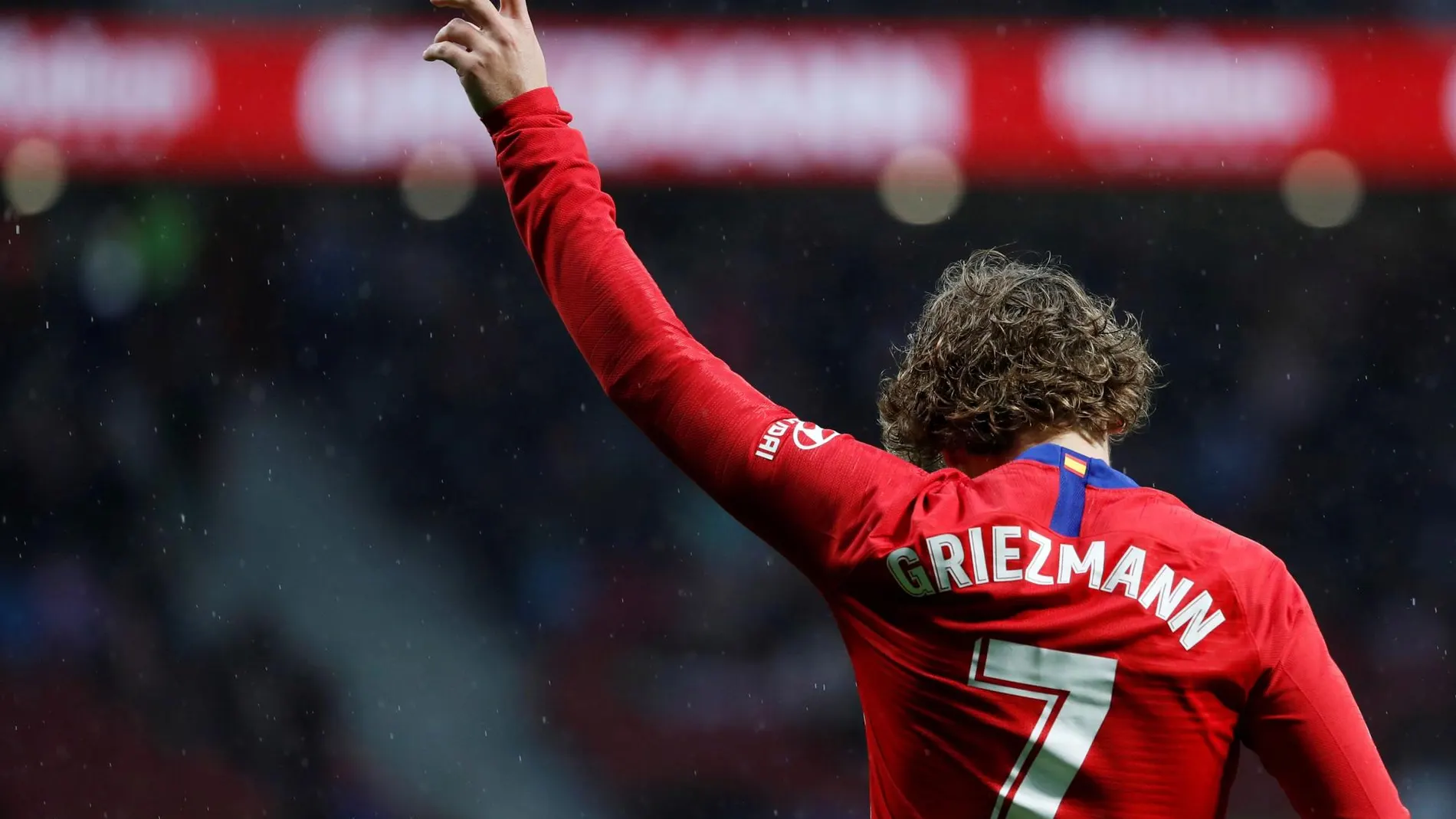 Griezmann, con la camiseta del Atlético