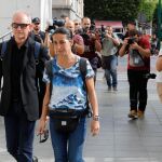 Patricia, la madre de Gabriel a su llegada el juicio/Gonzalo Pérez