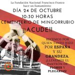 La Fundación Franco insta a llenar Mingorrubio de «flores y plegarias»