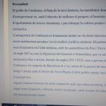 Imagen de los deberes impuestos. El texto recoge extractos de la Ley de Referéndum