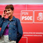 La secretaria general del PSN y candidata a presidir Navarra, María Chivite,