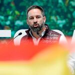 El líder de Vox, Santiago Abascal en un acto en Valladolid el pasado día 13 de octubre