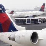 Imagen de aviones de la aerolínea Delta Air Lines