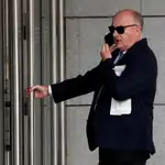 Manuel García Castellón, el juez que investiga al ex comisario José Villarejo, a su llegada este lunes a la Audiencia Nacional
