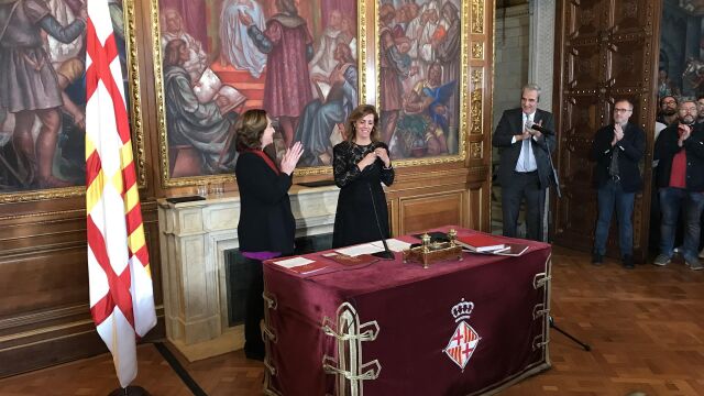 Francina Valls, en su toma de posesión como concejala