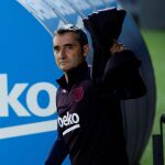 Valverde, durante un entrenamiento