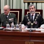 Carlos Melón Muñoz (izq.) junto a Carlos Lesmes (der.), presidente del Tribunal Supremo y del CGPJ / Ep