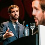 Pablo Casado en la segunda jornada del XXII Congreso Nacional de la Empresa Familiar/Foto: Efe/Marcial Guillén