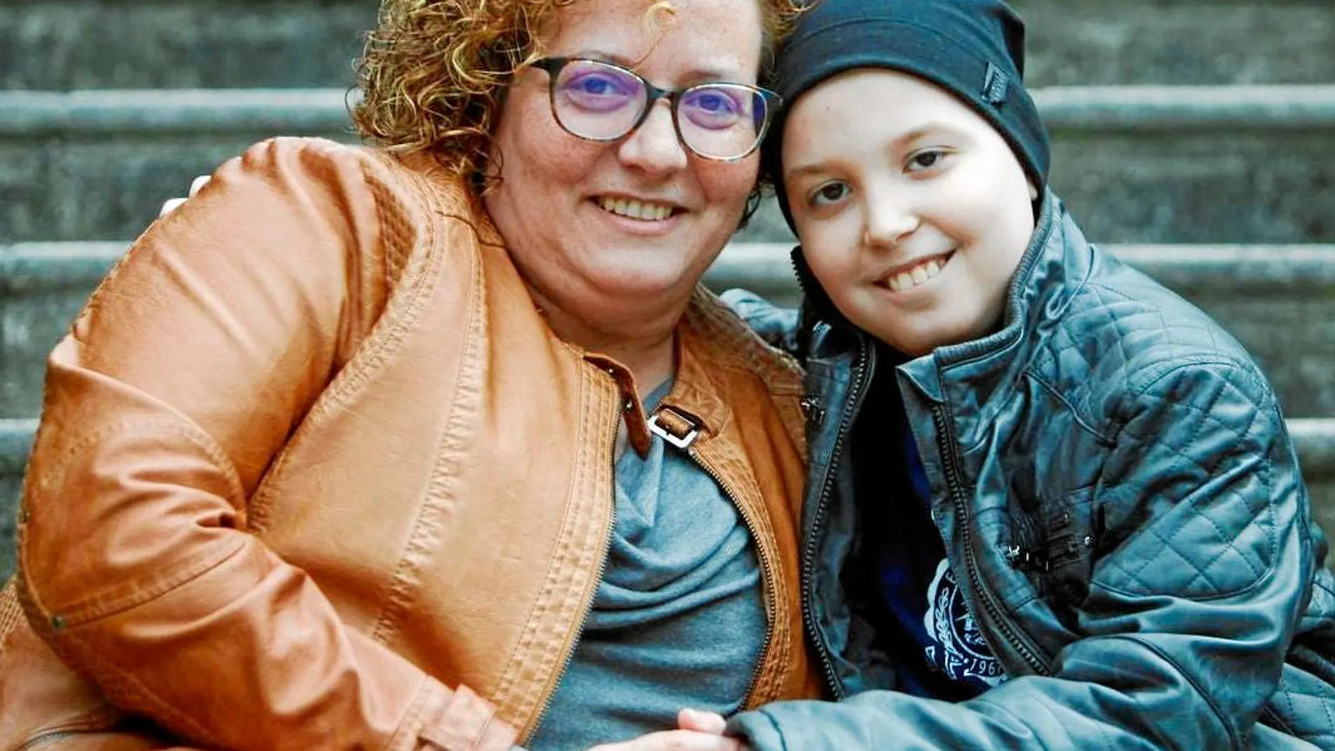 Noel y su madre Sonia, en una foto tomada en 2019