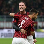Suso con el Milán.