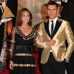 Isabel Preysler y Jesús Vázquez, durante el acto de ayer / EFE