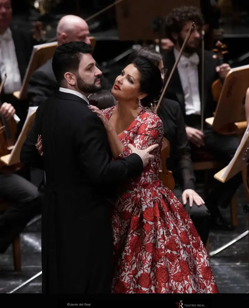 Anna Netrebko, en el Teatro Real, cantó con su esposo, el tenor Yusif Eyvazov