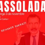 Cartel de Arran y los CDR para llamar al boicot al Rey