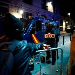 Imagen de protestas ante la comisaría de Via Laietana/ Efe