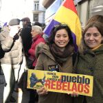 La exconcejal de Ahora Madrid, Rommy Arce, en el centro de la imagen.